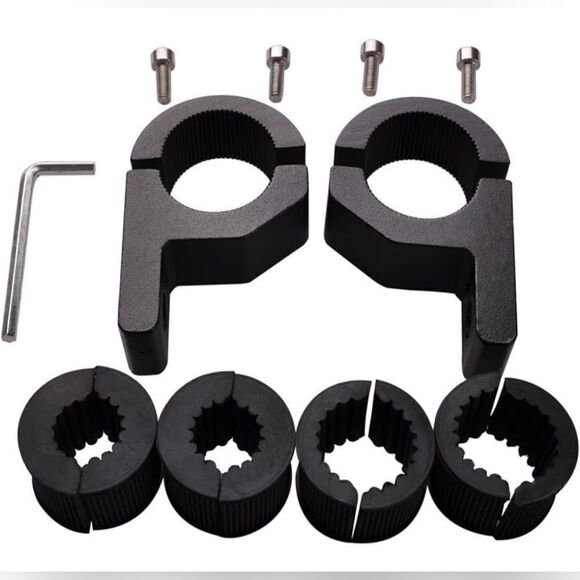 Brand‎ New LED Light Bar Mounting Aluminum Alloy Black Brackets - Picture 1 of 9
